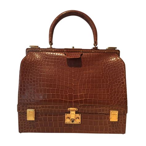 croco hermes bag orange|vintage hermes crocodile bag.